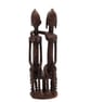 Dogon Couple figurine, african statue, 3d printed tribal art, Mali west africa