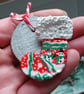 Christmas tree decorations set of 4, small, lightweight, made from ...