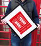 K6 TELEPHONE BOXES RICHMOND GREEN A3 Print - Image 1