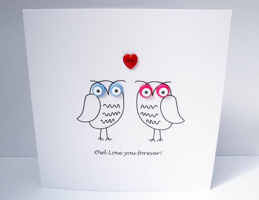 Owl Love You Forever - Anniversary or Valentine's Day Card