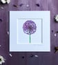 'Allium' 5" x 5" Mounted Print - Image 1