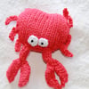 Hand Knitted Cotton Organic Catnip Crab