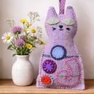 Tweedie Katz Lavender filled cat ( KF 54)