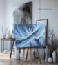 Original textured painting, Abstract Seascape, Acrylic wall art 12x16 inches  - Image 4