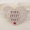 Ceramic heart decoration Home Sweet Home.