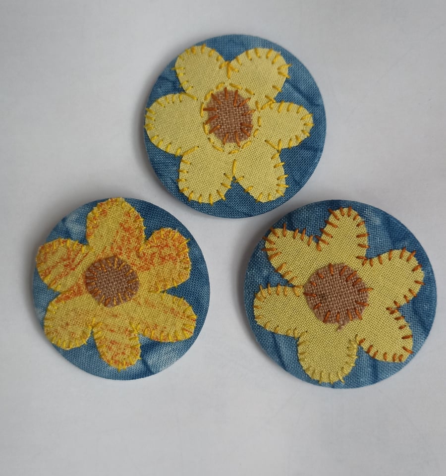 Sunflower Brooch