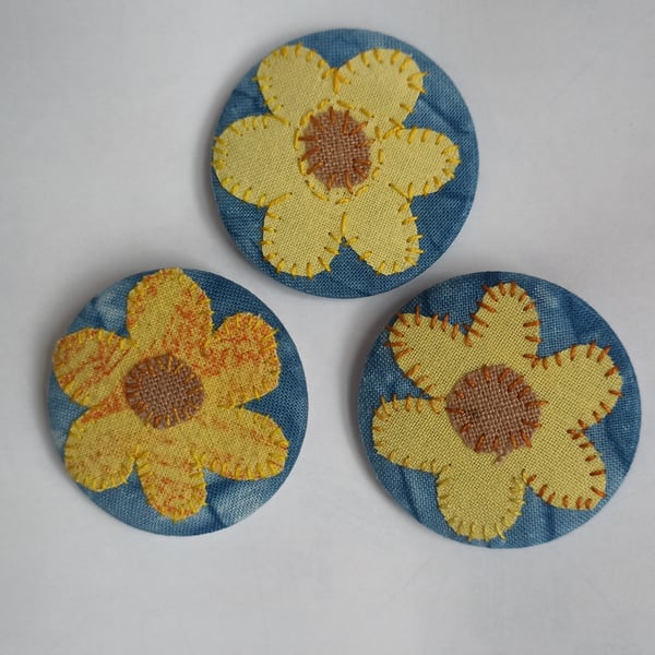 Sunflower Brooch
