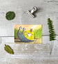 Snail Miniature Original ACEO painting - One of a kind
