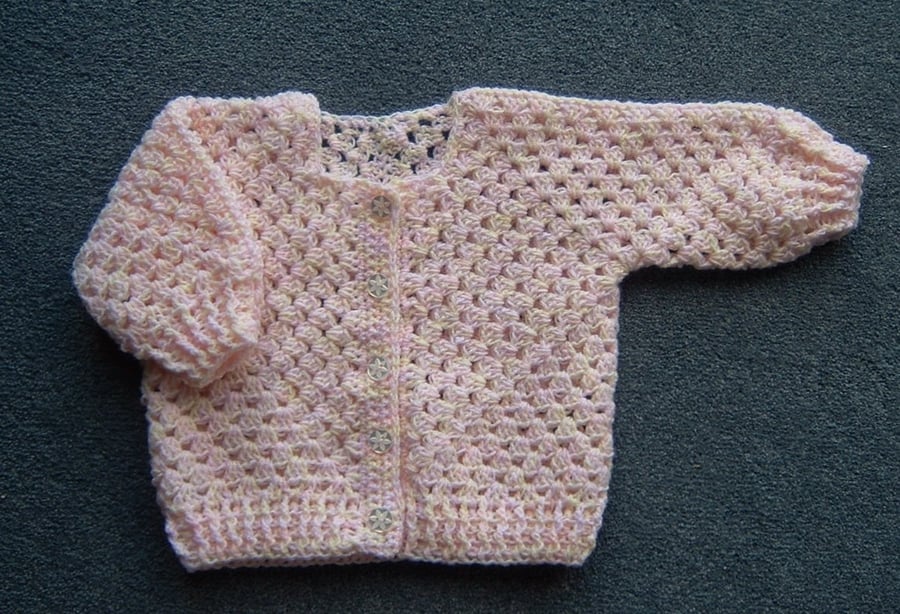 SALE girl's crocheted cardigan (ref 61832)