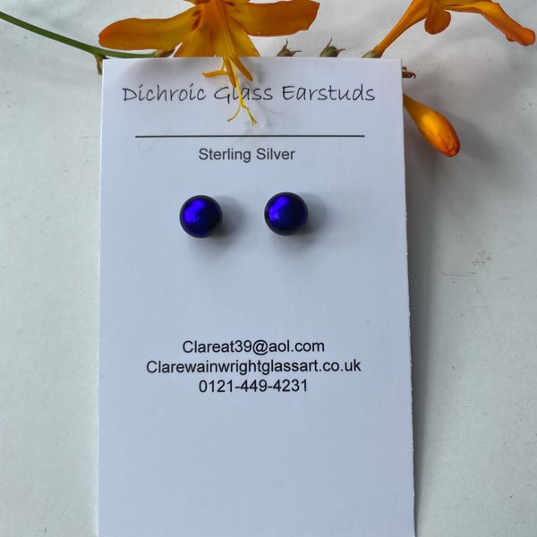 Dichroic Glass Earrings