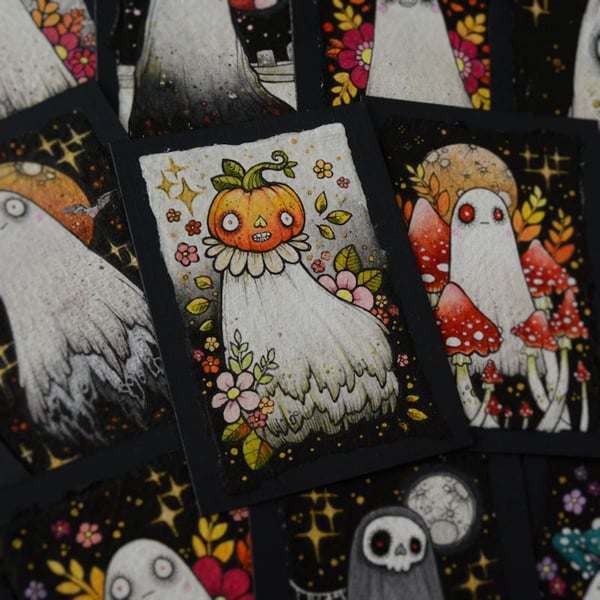 ghostober ghost - day 15 - pumpkin head