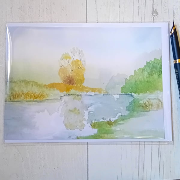 Scenic card. Blank greetings card. Any occasion card.