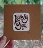 'Lovely You' Mini Print Card, Pinks - Image 4