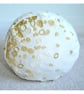 Gold Bolster Cushion COVER ONLY Round Cylinder Neck Roll 8x18 Embroidered Spots - Image 4