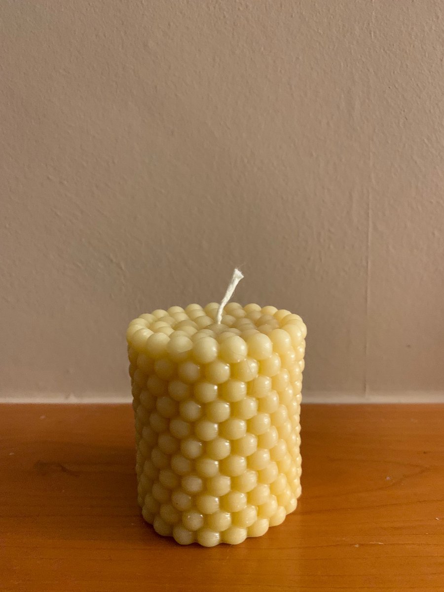 Bubble cylinder candle