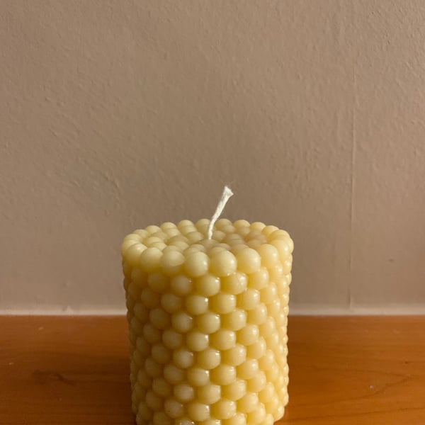 Bubble cylinder candle
