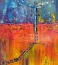 'Cross' Original Oil Pastel Painting - Image 2