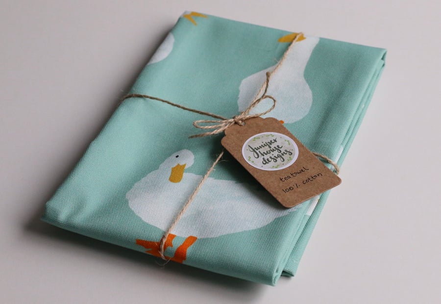 Duck tea towel