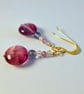 Fluorite Earrings With Gold Vermeil Wires - Handmade In Devon - Image 3