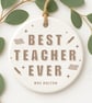 Thank You Teacher Gift – Personalised Modern Best Teacher Appreciation Present