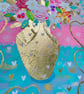 Flowers in Gold Vase - Image 2
