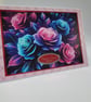 Cousin Birthday Card - Luxury Neon Rose Floral Birthday Card for Cousin - Image 5