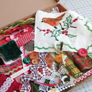 Large Christmas Slow Stitching Kit - Red Robin