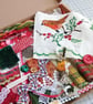Large Christmas Slow Stitching Kit - Red Robin
