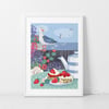 Seagull & Cream Tea Wall Art Print