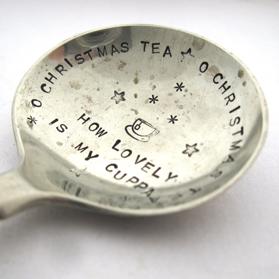 O Christmas Tea Caddy Spoon