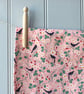 Wild Strawberry & Blackbirds Tea Towel - Colourful Cotton Kitchen Towel - Floral - Image 3