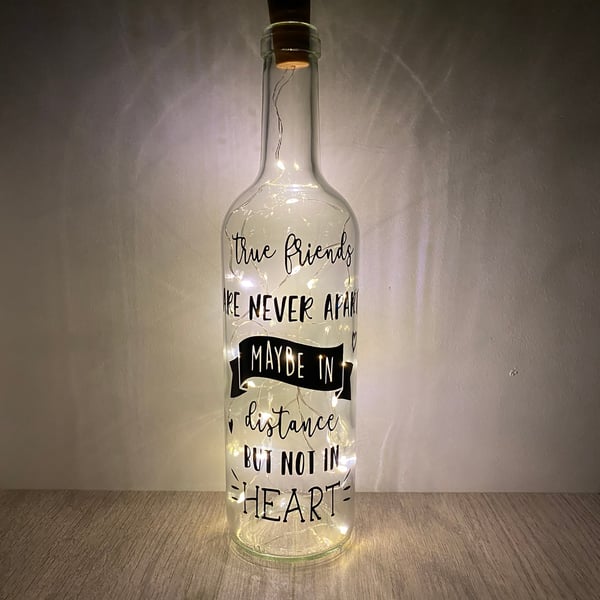 Bottled Fairy Light - Best Friend Gift - Personalised Gift - Lamp