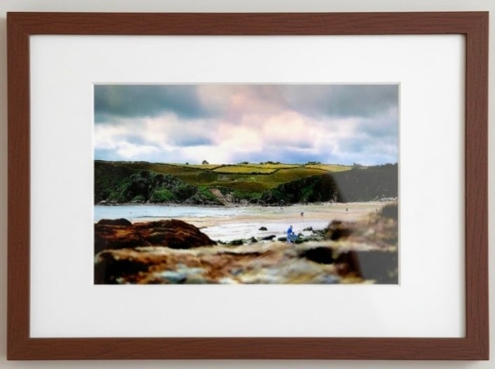 Pentewan Beach Digital Art Print - Cornwall Wall Art