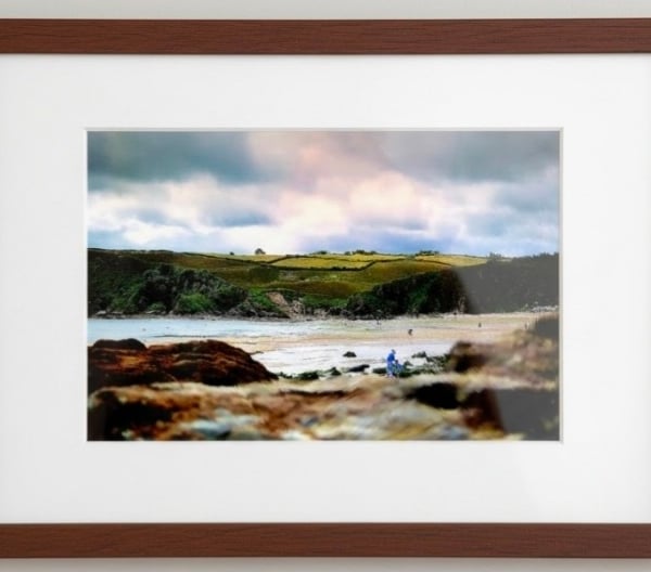 Pentewan Beach Digital Art Print - Cornwall Wall Art
