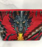 Handmade dragons zip bag, Gothic makeup case, 2 options - Image 5
