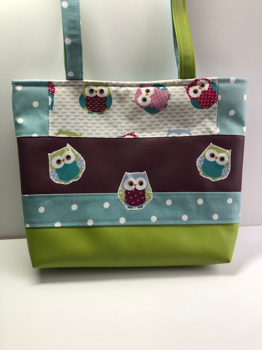 Owl & Spot Inspired Showerproof Tote Bag
