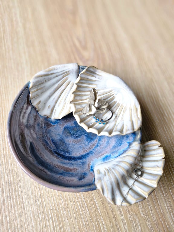 Ceramic Trinket Dish -  Sea Inspired