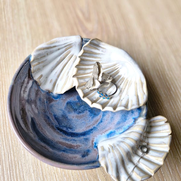 Ceramic Trinket Dish -  Sea Inspired