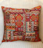 Scatter Cushion with Pad: Tapestry Africa design Gold reverse 17"(43cm) - Image 3
