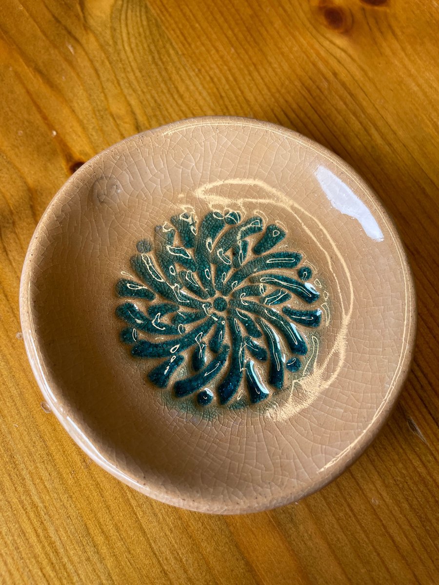 Mandala embossed ring dish