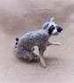 Model of Raccoon, Needle Felted Animal, Poseable Raccoon Figurine - Image 3