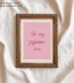 A4 In My Pyjama Era Cosy Art Print, Minimalist Girly Wall Art, Unframed