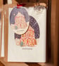 Oxford Christmas card and matching hanging wooden ornament GIFT SET (QM2579) - Image 1