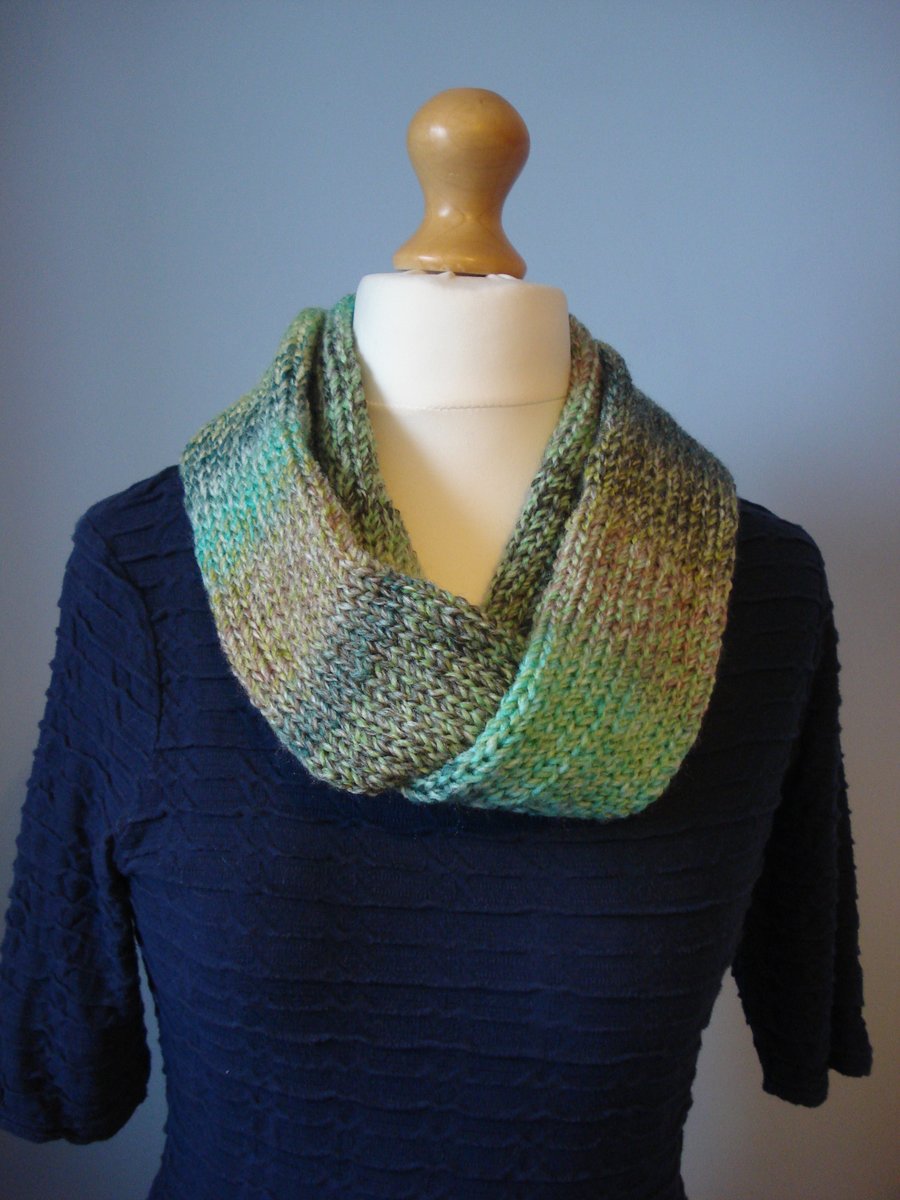 Infinity Scarf, Cowl, Double Thickness