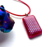 Spotty, dotty dichroic glass pendant