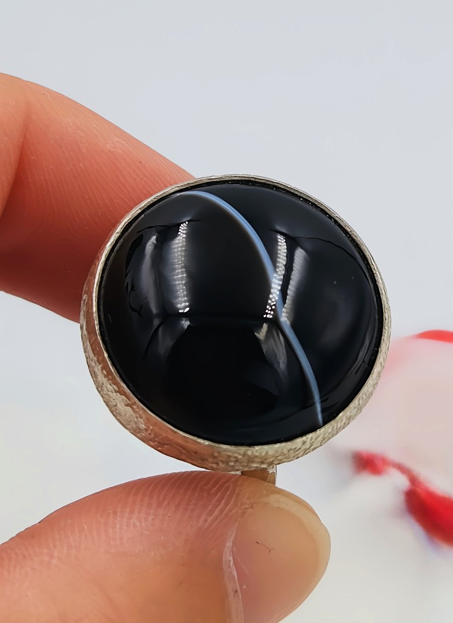 Midnight Majesty Sterling Silver Ring