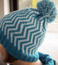 Chevron Hat Knitting Pattern - DIGITAL PATTERN ONLY - Image 1