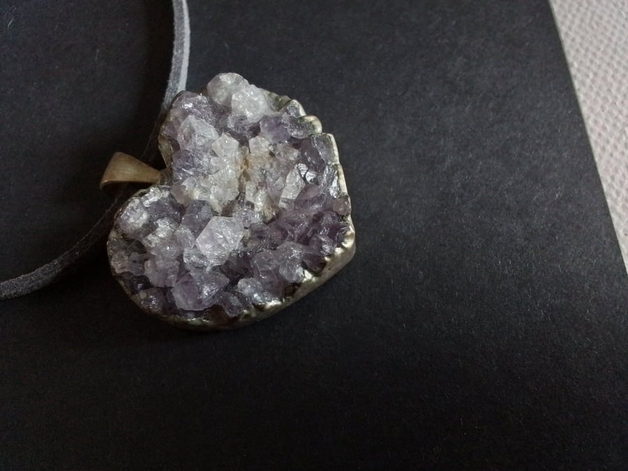 Amethyst pendant.  Ref 514