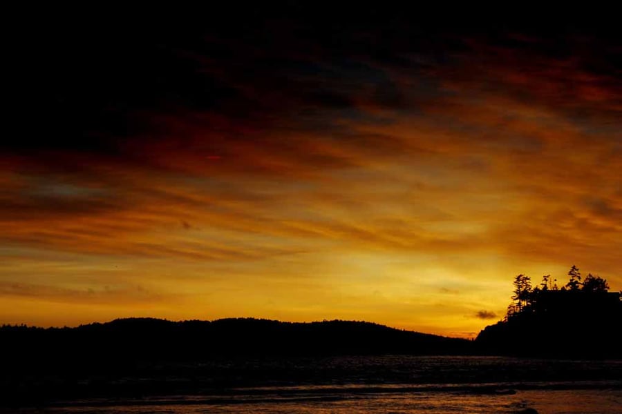 Sunset Tofino Long Beach Vancouver Island Canada Photograph Print