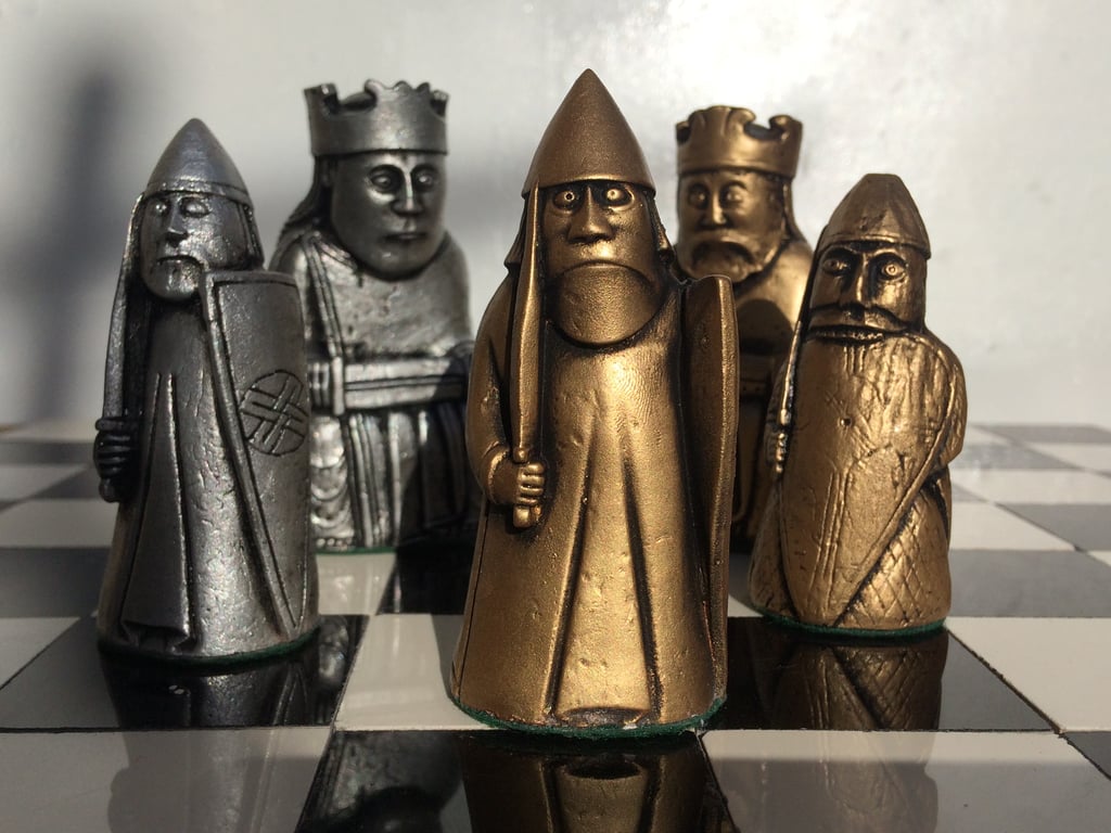 Beautiful Lewis Chess pieces - Lewis Chessmen Authentic Replica pieces